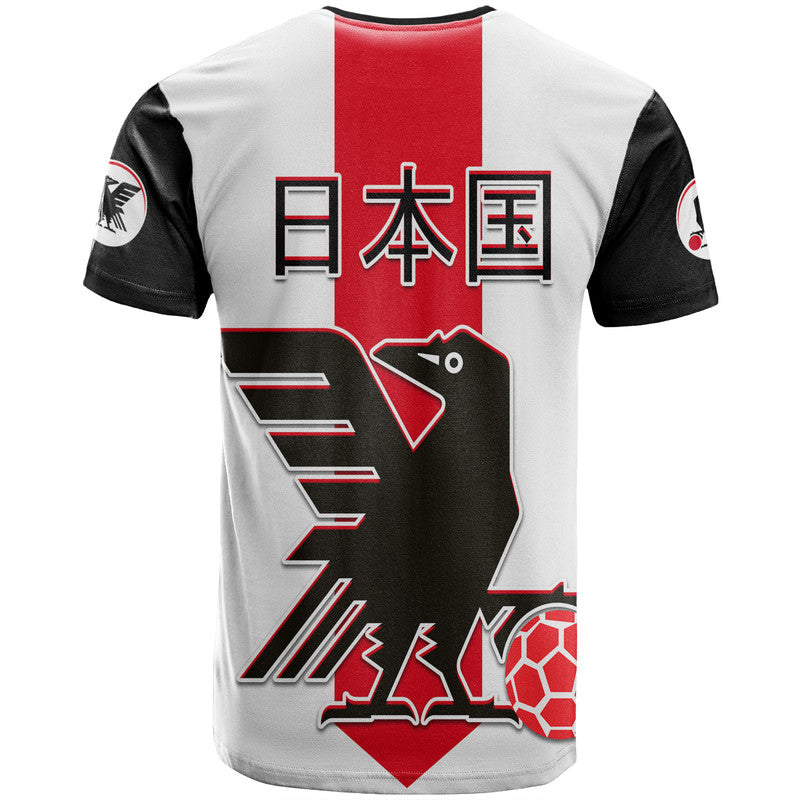 Japan Football T-Shirt The Yatagarasu Holding A Red Ball Graphic Tee