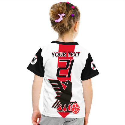 Custom Japan Football T-Shirt The Yatagarasu Holding A Red Ball Graphic Tee