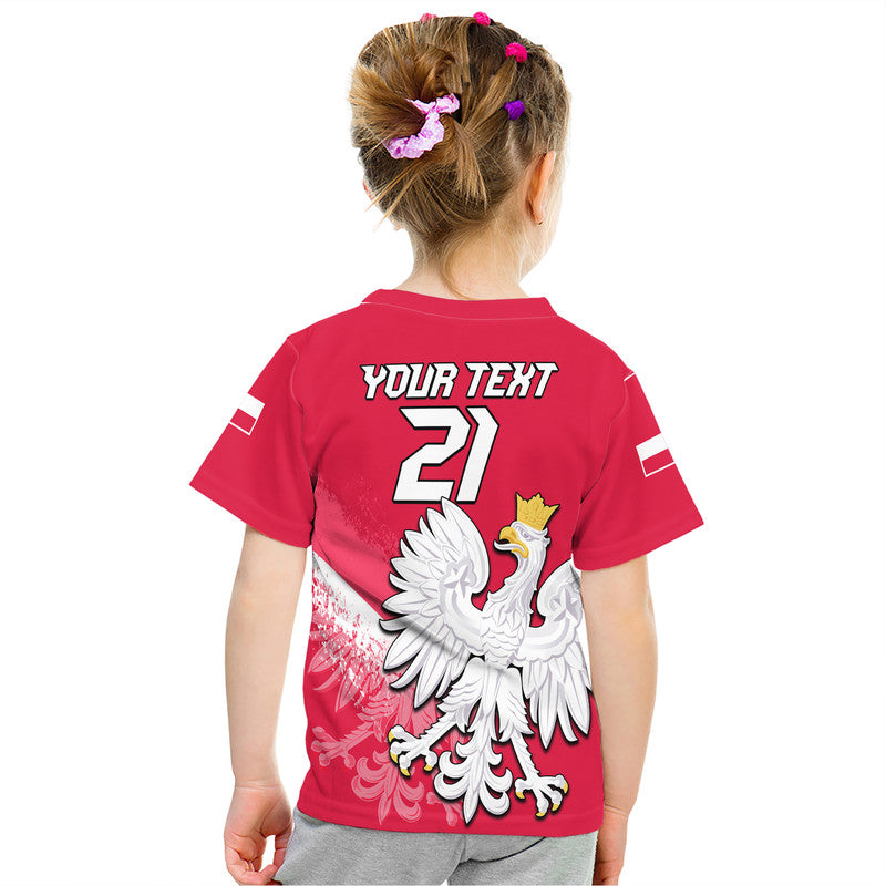 Custom Poland Football Coat of Arms No2 T-Shirt Graphic Tee