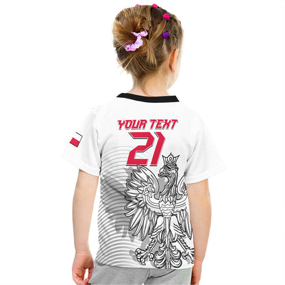 Custom Poland Football Eagles Sporty Style T-Shirt Graphic Tee