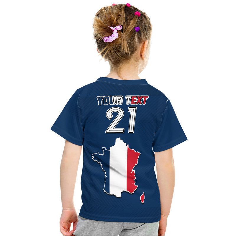 Custom France Rooster Les Bleus Football T-Shirt Graphic Tee