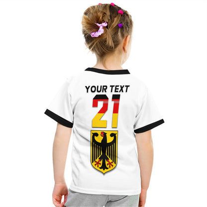 Custom Germany Home Kit Football WC 2022 T-Shirt Graphic Tee