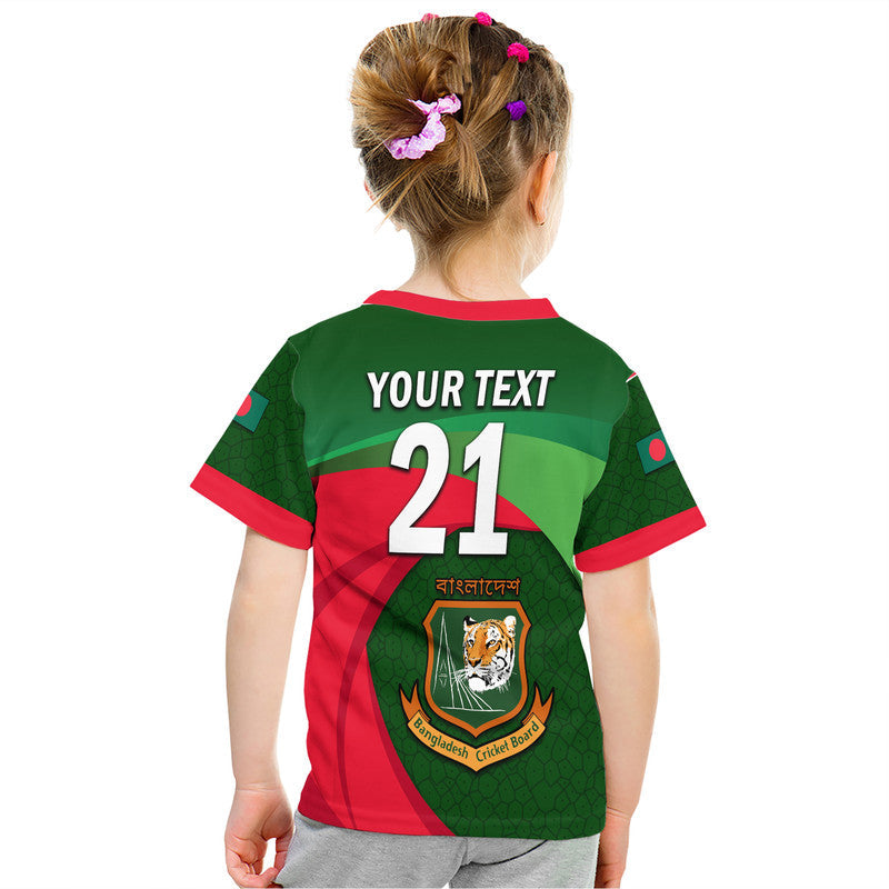 Custom Bangladesh Cricket Team T-Shirt Bangla Tigers Simple Graphic Tee