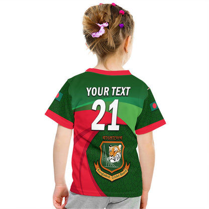Custom Bangladesh Cricket Team T-Shirt Bangla Tigers Simple Graphic Tee