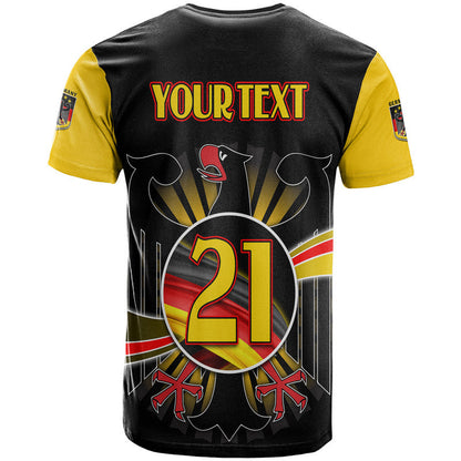Custom Germany Football Black Eagle Jersey Deutschland Champion T-Shirt Graphic Tee
