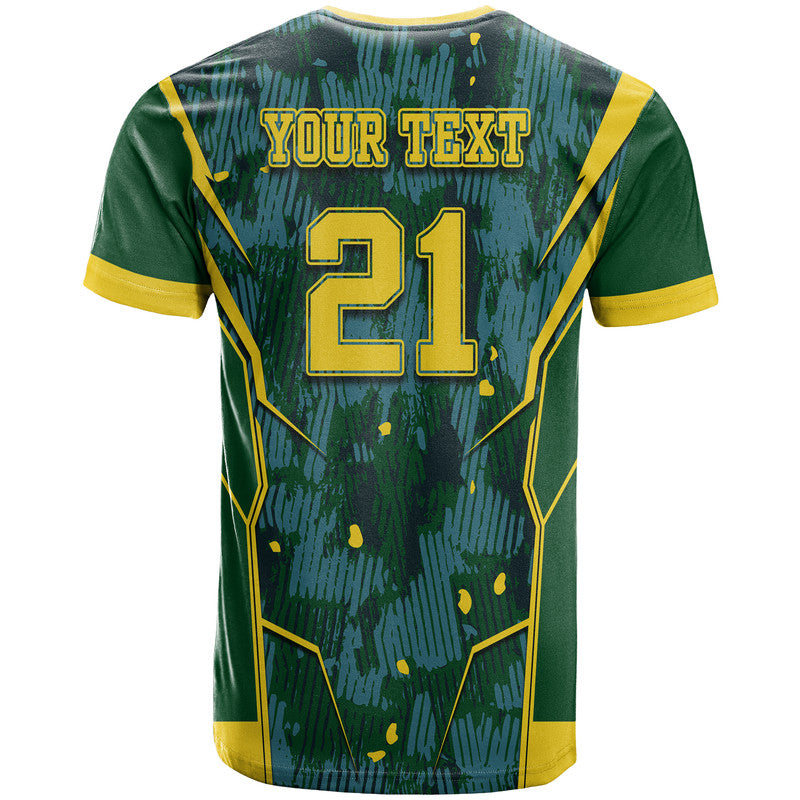 Custom Pakistan Men in Green Cricket Team T-Shirt Green Shirts Sport Style Graphic Tee