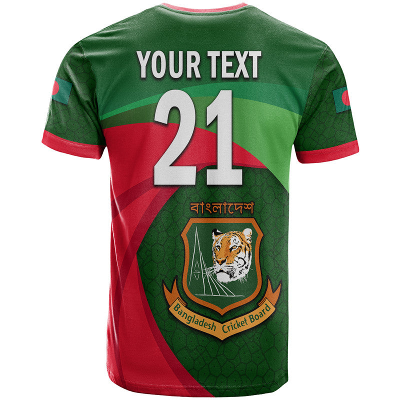 Custom Bangladesh Cricket Team T-Shirt Bangla Tigers Simple Graphic Tee