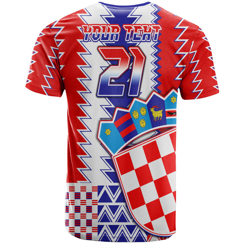 Custom Croatia Football Sport Style T-Shirt Graphic Tee