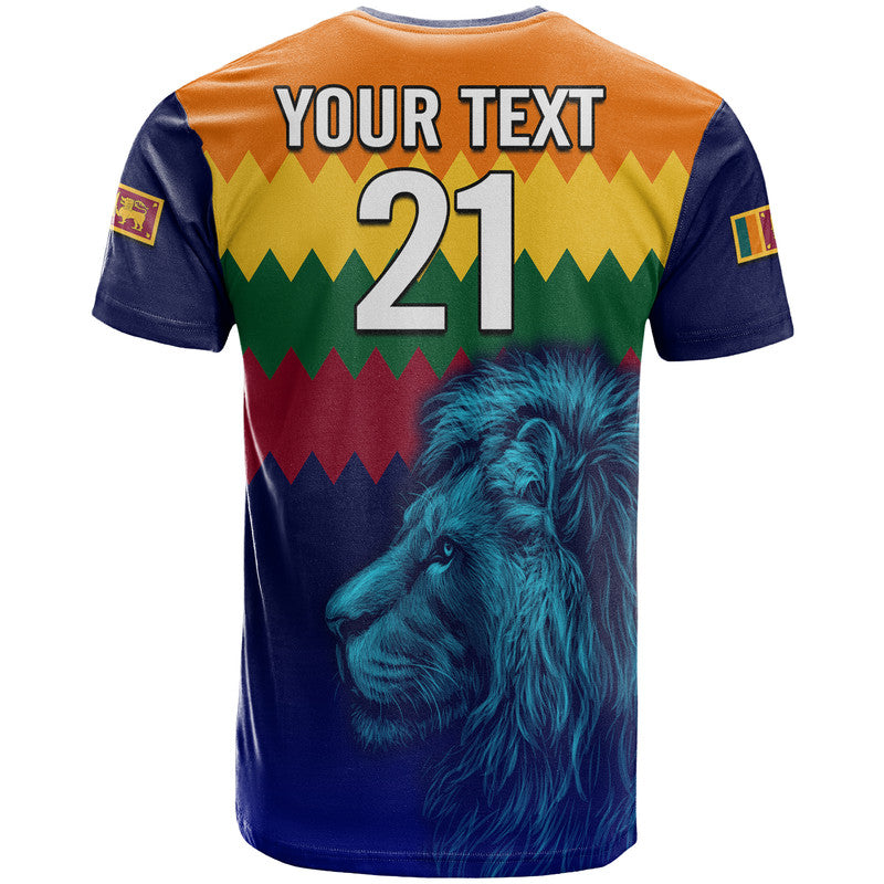 Custom Sri Lanka The Lions Cricket T-Shirt Graphic Tee