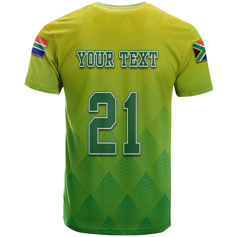 Custom South Africa National Cricket Team T-Shirt Proteas Sports Yellow Style Graphic Tee