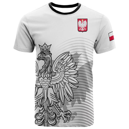 Custom Poland Football Eagles Sporty Style T-Shirt Graphic Tee