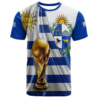 Custom Uruguay Football La Celeste World Cup T-Shirt Graphic Tee