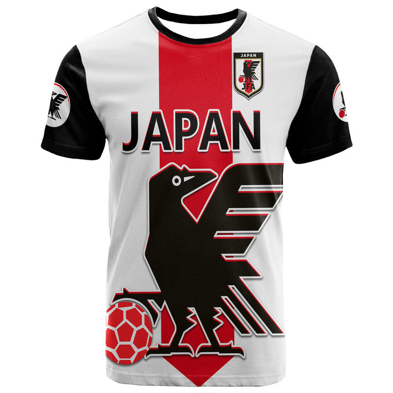 Japan Football T-Shirt The Yatagarasu Holding A Red Ball Graphic Tee
