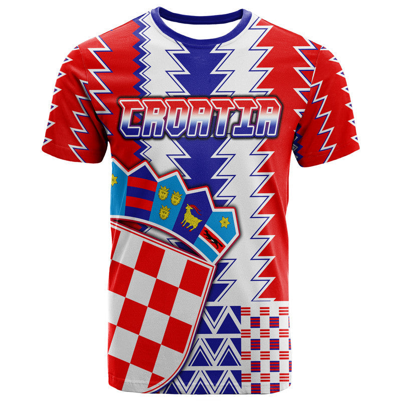 Croatia Football Sport Style T-Shirt Graphic Tee