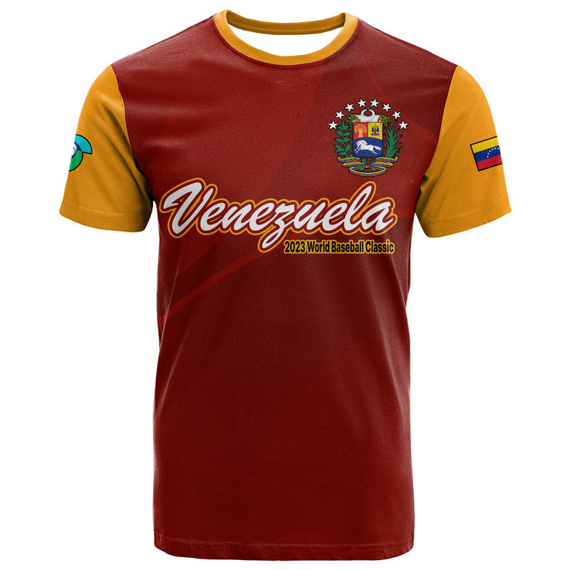 Venezuela Baseball T-Shirt Venezuela Coat Of Arms Graphic Tee
