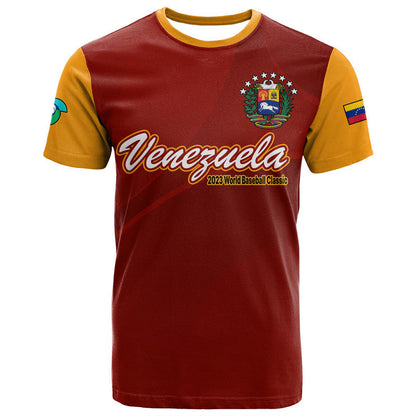 Venezuela Baseball T-Shirt Venezuela Coat Of Arms Graphic Tee