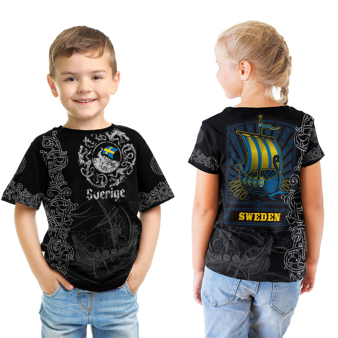 Viking Clothing Viking Drakkar Sweden Warship T-Shirt Graphic Tee