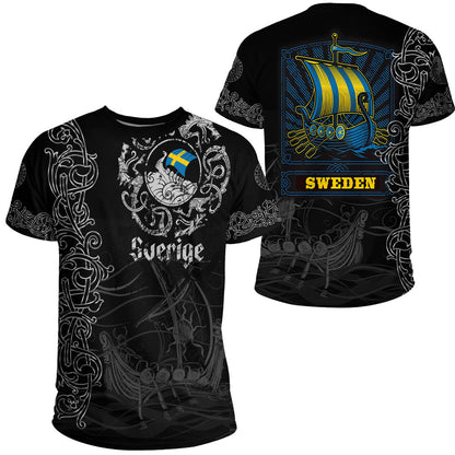 Viking Clothing Viking Drakkar Sweden Warship T-Shirt Graphic Tee