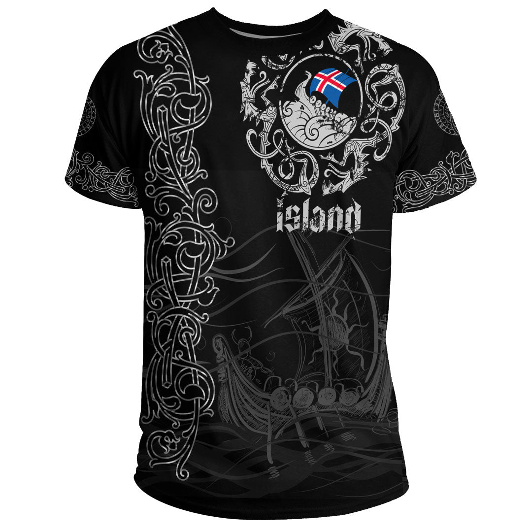 Viking Clothing Viking Drakkar Iceland Warship T-Shirt Graphic Tee