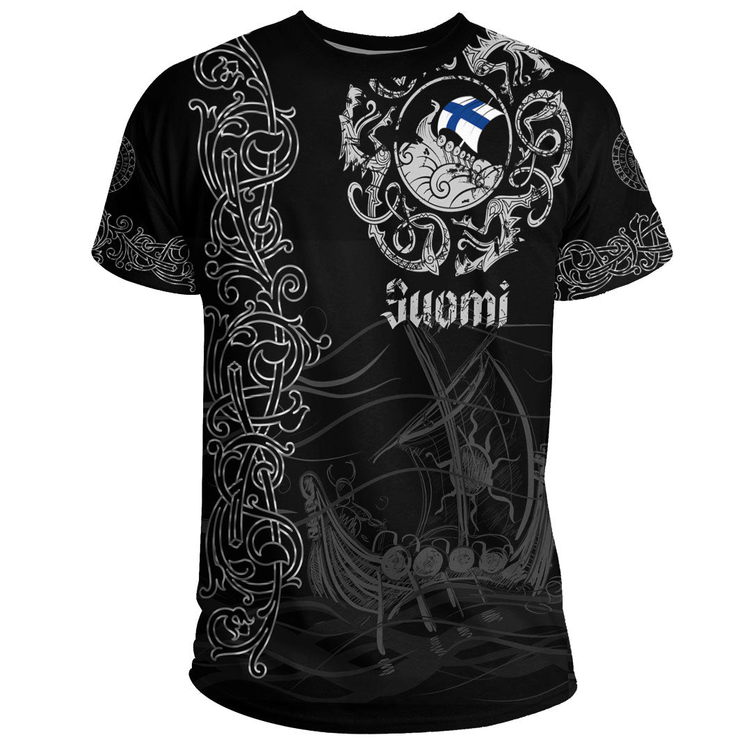 Viking Clothing Viking Drakkar Finland Warship T-Shirt Graphic Tee