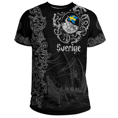 Viking Clothing Viking Drakkar Sweden Warship T-Shirt Graphic Tee