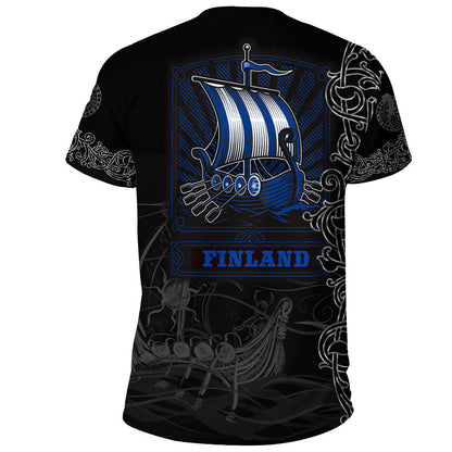 Viking Clothing Viking Drakkar Finland Warship T-Shirt Graphic Tee