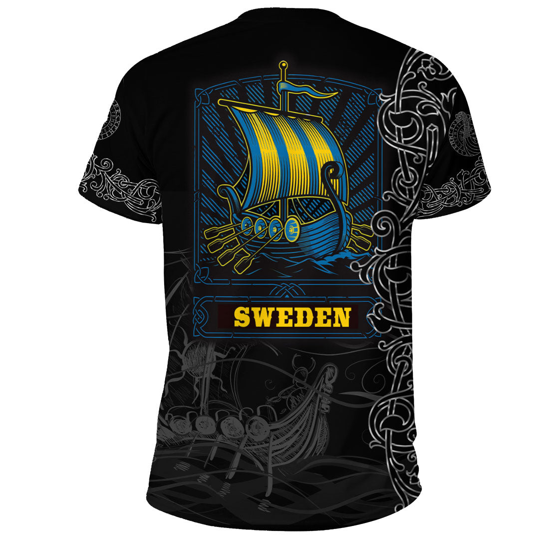 Viking Clothing Viking Drakkar Sweden Warship T-Shirt Graphic Tee