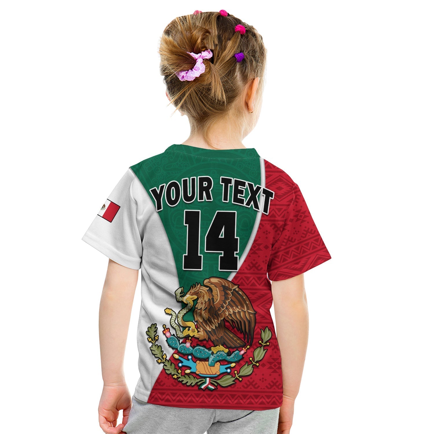 Custom Mexico T-Shirt Mexican Aztec Pattern Graphic Tee