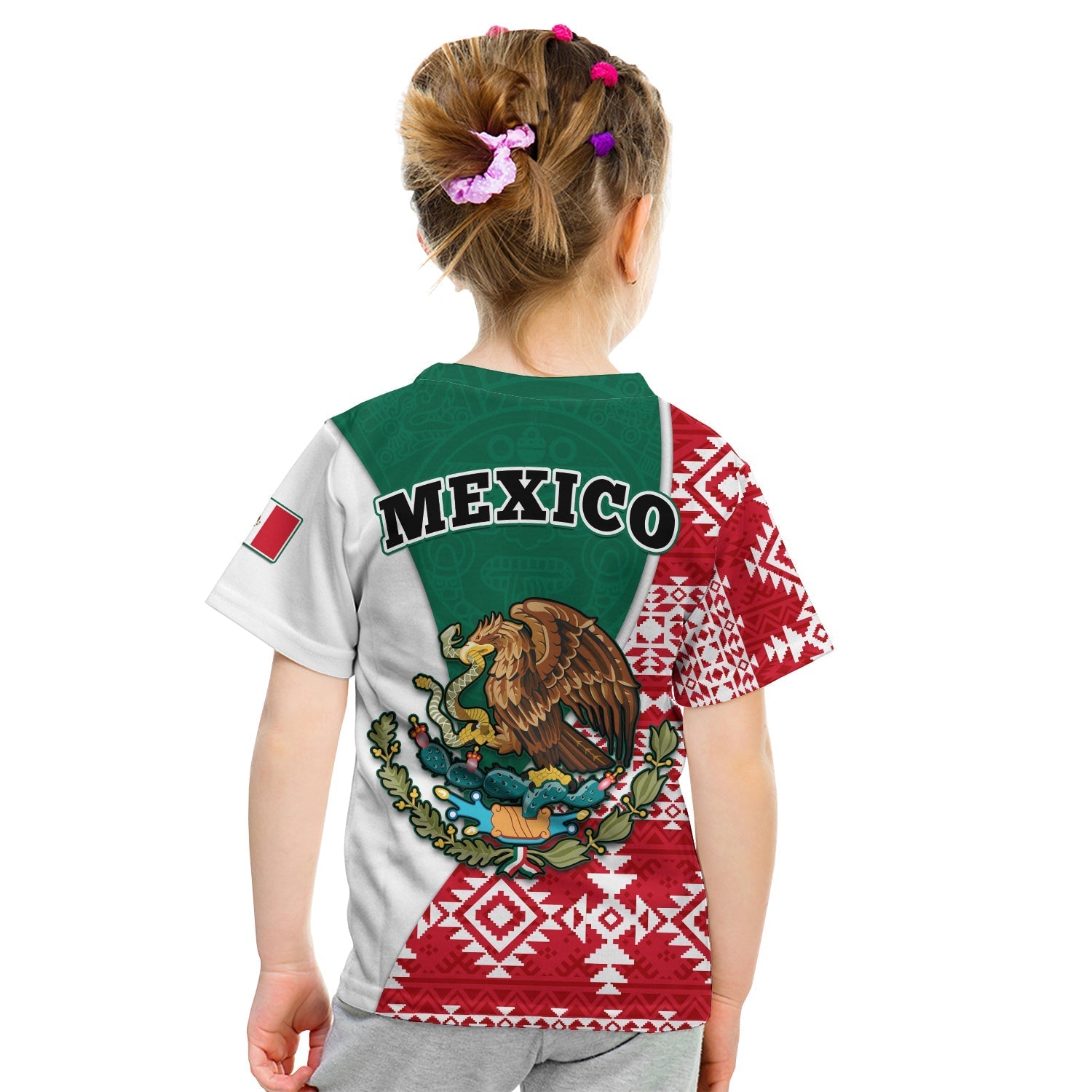 Happy Mexico Fathers Day T-Shirt Mexican Aztec Pattern Graphic Tee
