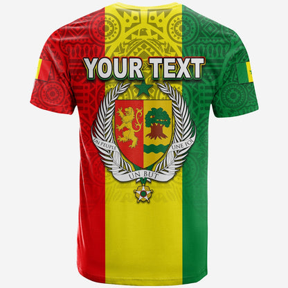 Custom Senegal T-Shirt African Pattens Graphic Tee