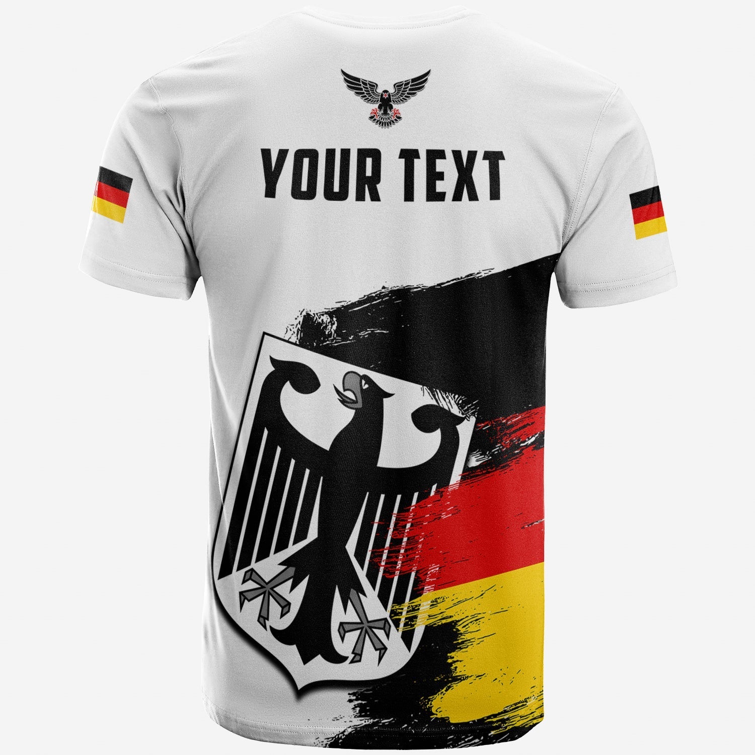 Custom Germany T-Shirt Grunge Deutschland Flag and Eagle Graphic Tee