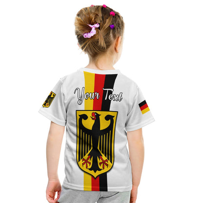 Custom Germany T-Shirt Grunge Deutschland Map and Coat Of Arms Graphic Tee
