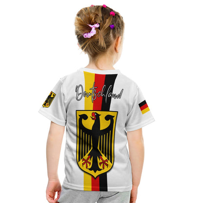 Germany T-Shirt Grunge Deutschland Map and Coat Of Arms Graphic Tee