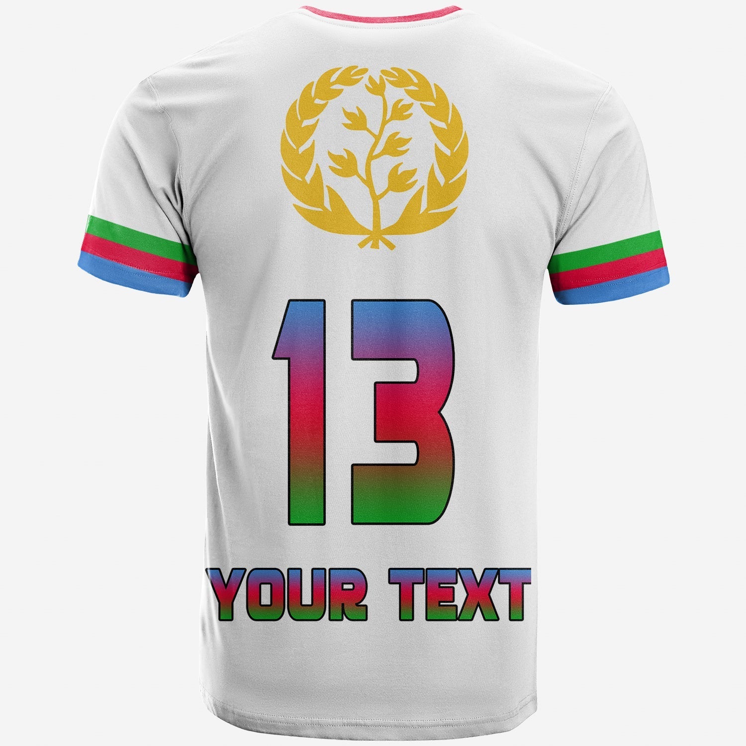 Custom Eritrea T-Shirt Striped Sporty Style 02 Graphic Tee