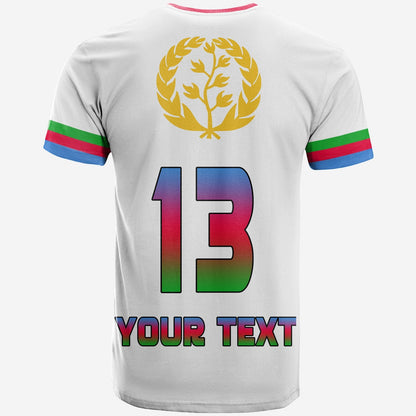 Custom Eritrea T-Shirt Striped Sporty Style 02 Graphic Tee