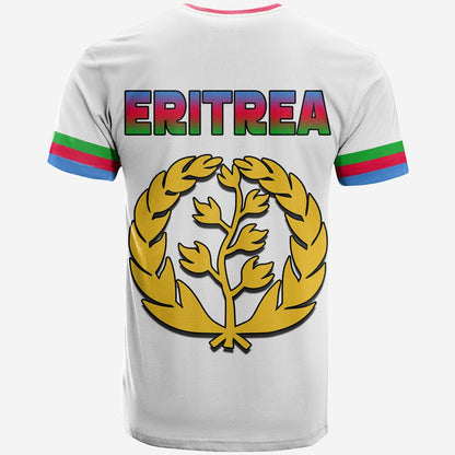 Eritrea T-Shirt Striped Sporty Style Graphic Tee