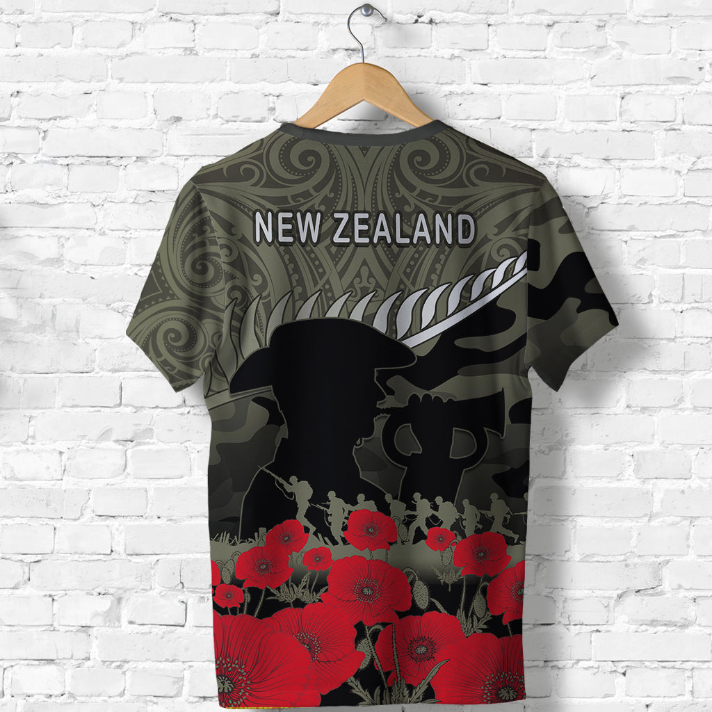 New Zealand ANZAC 2022 T-Shirt Maori Camouflage Graphic Tee