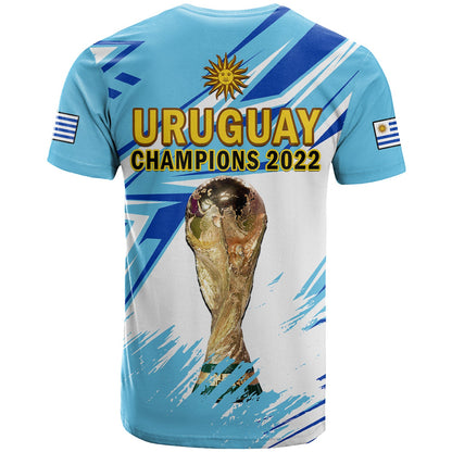 Uruguay Football T-Shirt La Celeste WC 2022 Sporty Style Graphic Tee