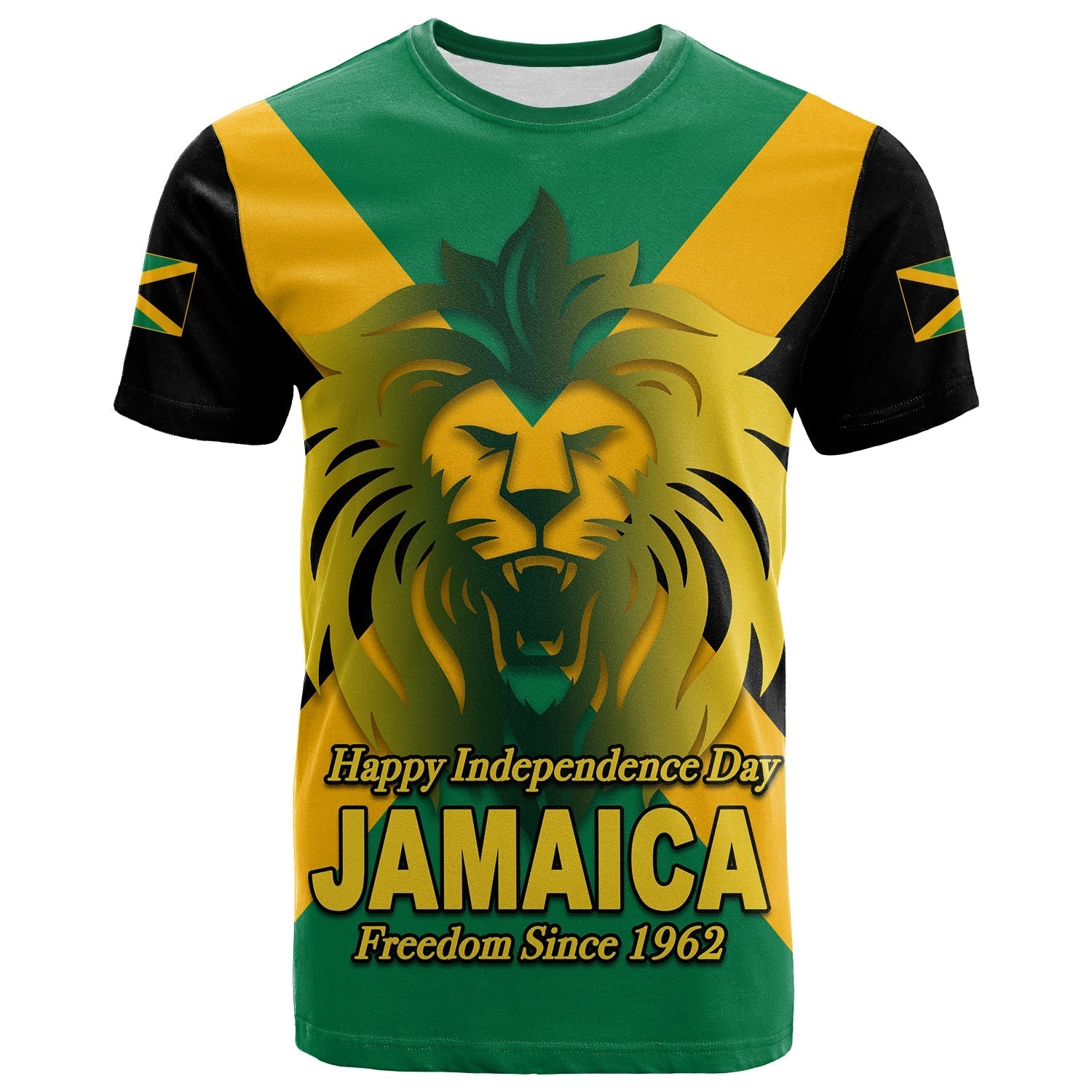 Jamaica Independence Day T-Shirt Lion Graphic Tee