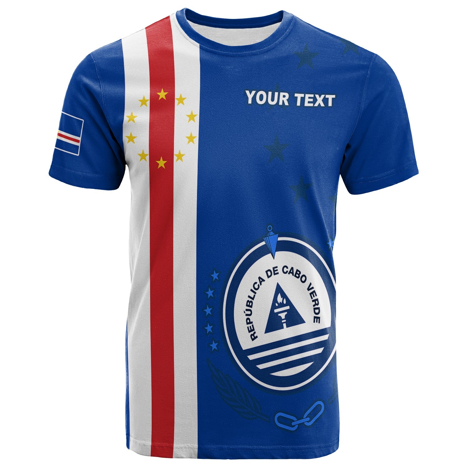 Custom Cape Verde T-Shirt Pride Cabo Verde Graphic Tee