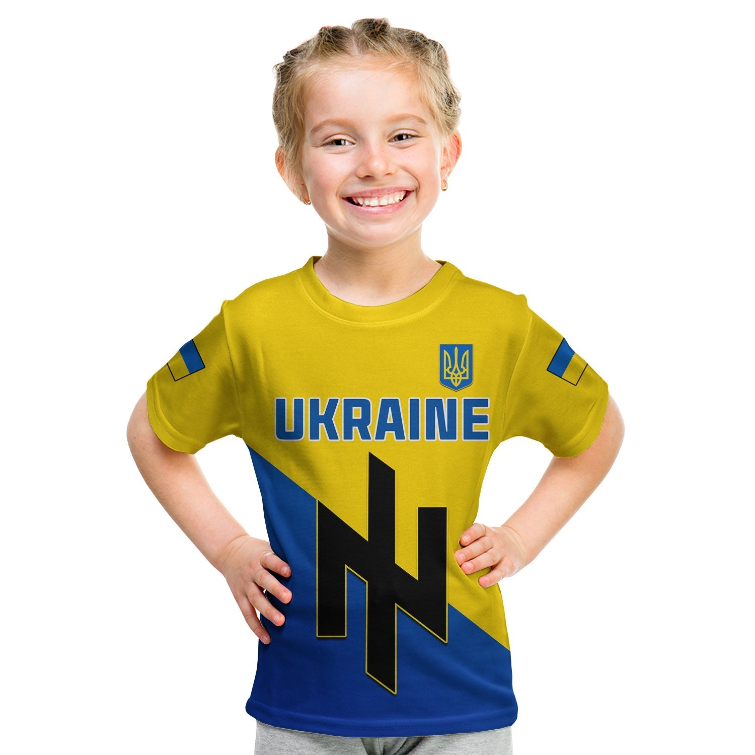 Ukraine T-Shirt Style Flag Come on Graphic Tee