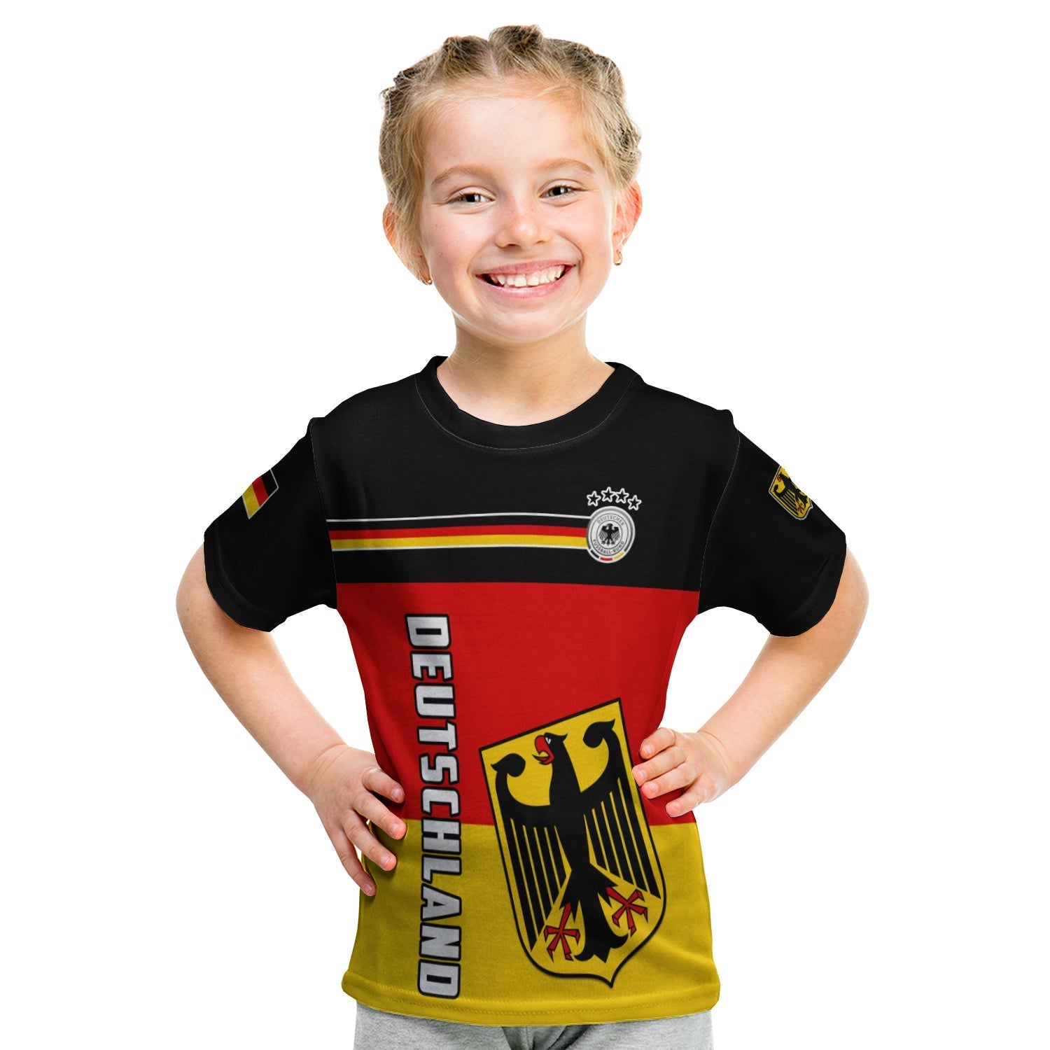 Germany Football T-Shirt Deutschland Sporty Style Graphic Tee