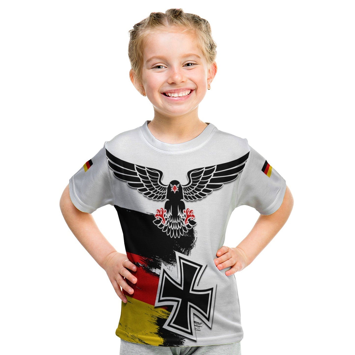 Custom Germany T-Shirt Grunge Deutschland Flag and Eagle Graphic Tee