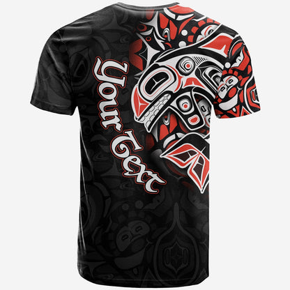 Custom Canada Haida T-Shirt Killer Whale Graphic Tee