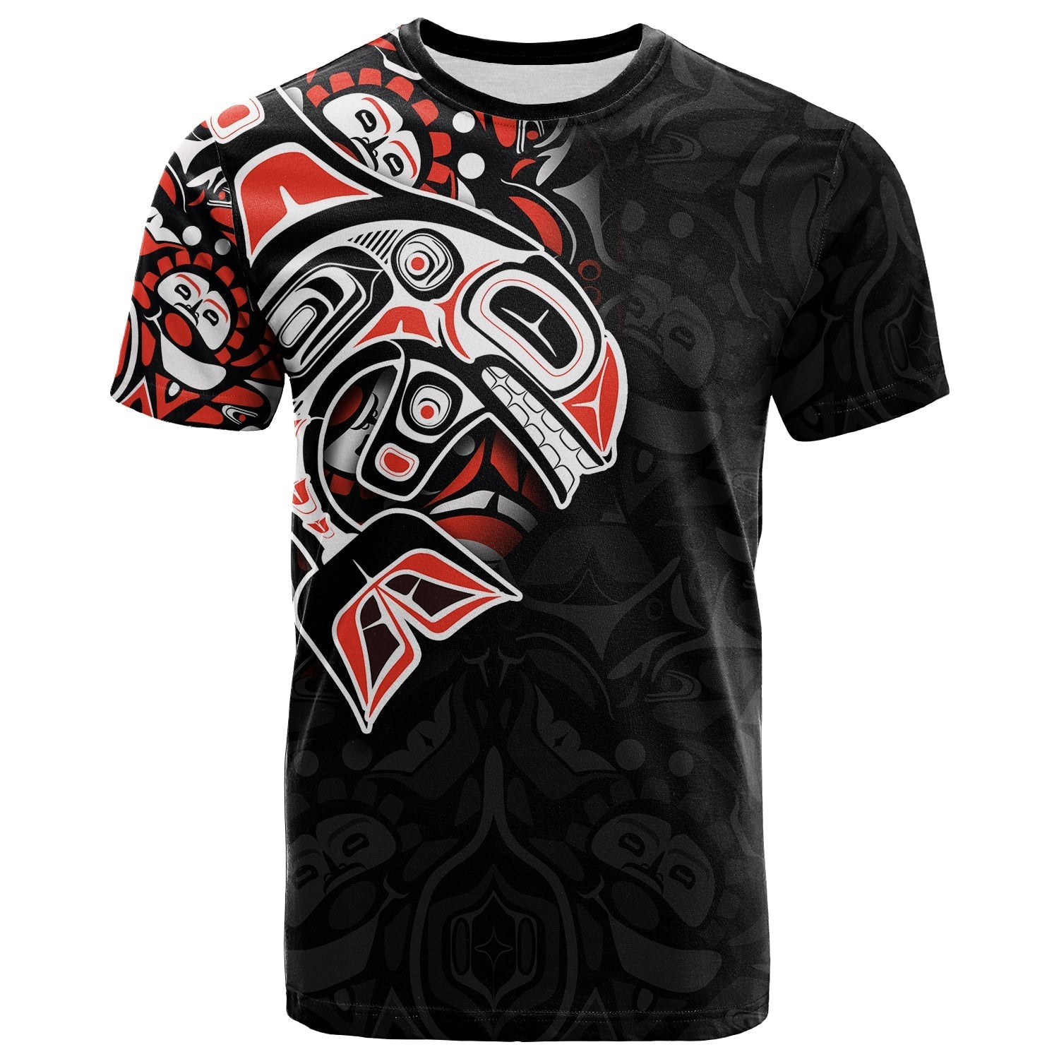 Custom Canada Haida T-Shirt Killer Whale Graphic Tee