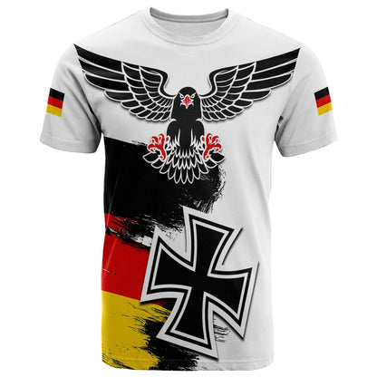 Germany T-Shirt Grunge Deutschland Flag and Eagle Graphic Tee