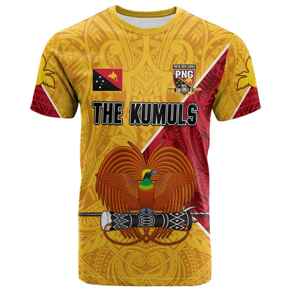 Custom The Kumuls PNG T-Shirt Papua New Guinea Polynesian Dynamic Style Graphic Tee