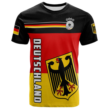Germany Football T-Shirt Deutschland Sporty Style Graphic Tee