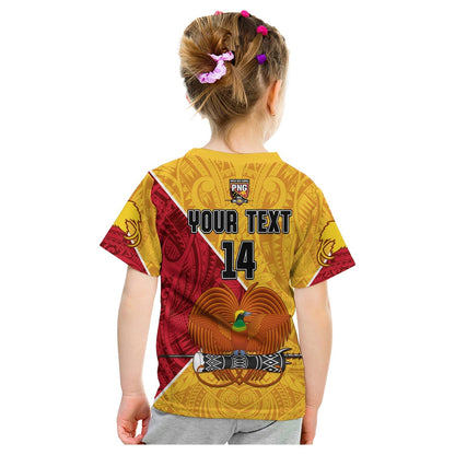 Custom The Kumuls PNG T-Shirt Papua New Guinea Polynesian Dynamic Style Graphic Tee