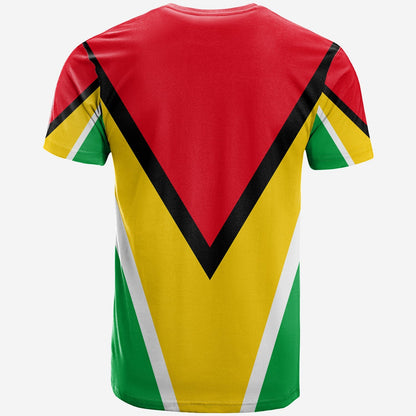 Guyana T-Shirt Flag Style Graphic Tee